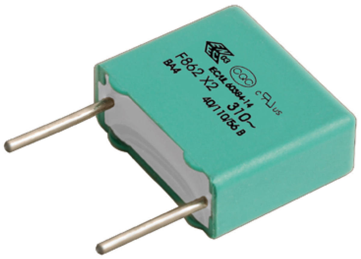 KEMET F862 Polypropylene Film Capacitor, 310V ac, ±10%, 820nF, Through Hole