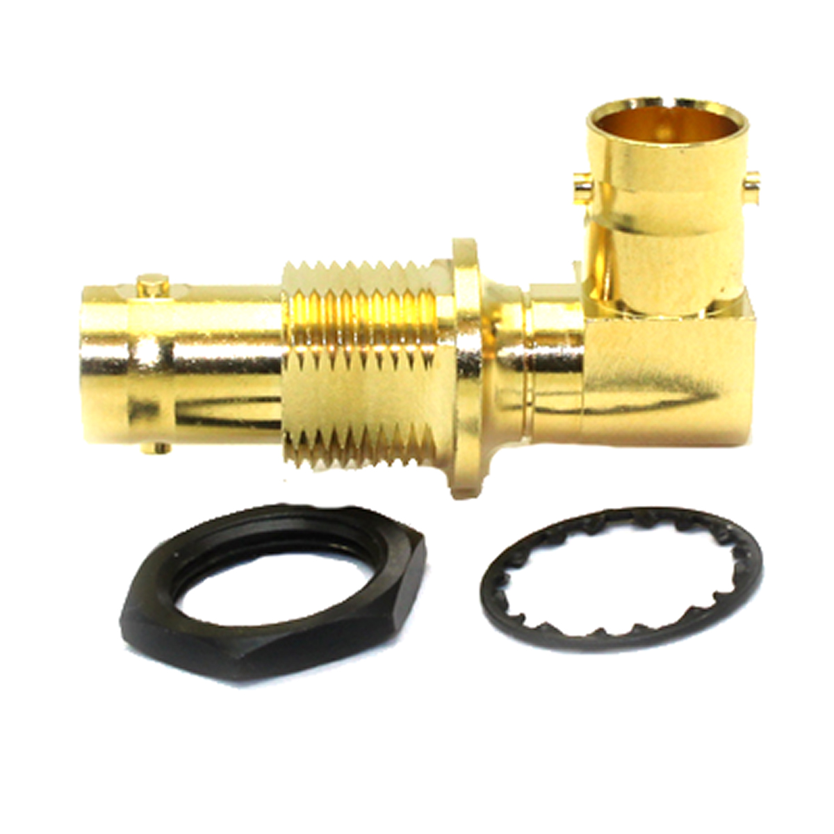 COAX Connectors Right Angle 75Ω Coaxial Adapter BNC Socket to BNC Socket 6GHz