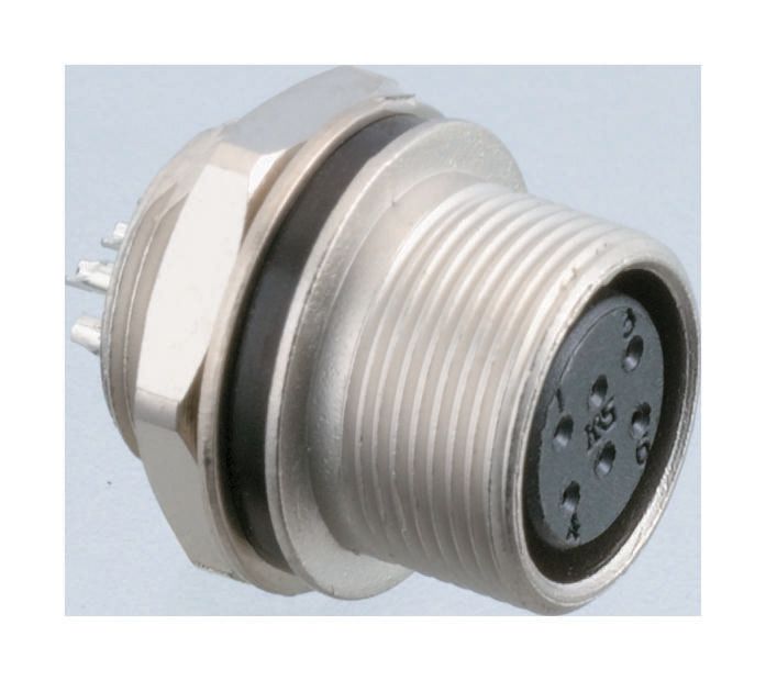 Hirose Circular Connector, 8 Contacts, Panel, Micro Connector, Socket, Male, HR25 Series