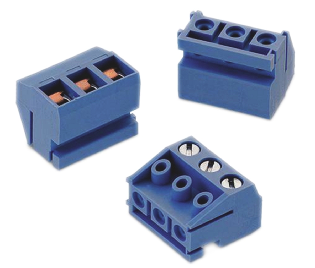Wurth Elektronik 301 Series PCB Terminal Block, 2-Contact, 5mm Pitch, Cable Mount, 1-Row, Screw Termination