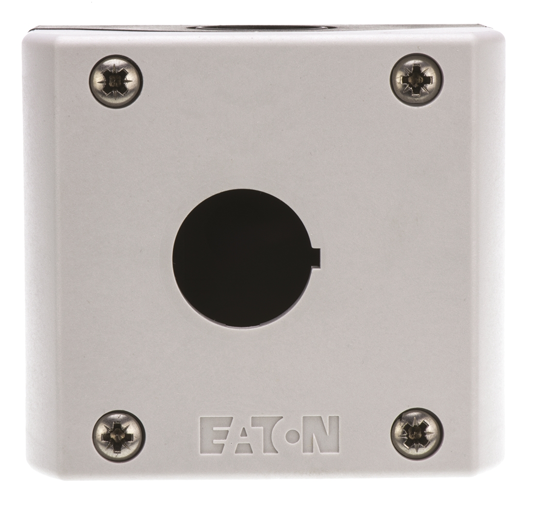 Eaton Grey Plastic M22 Enclosure - 1 Hole 22mm Diameter