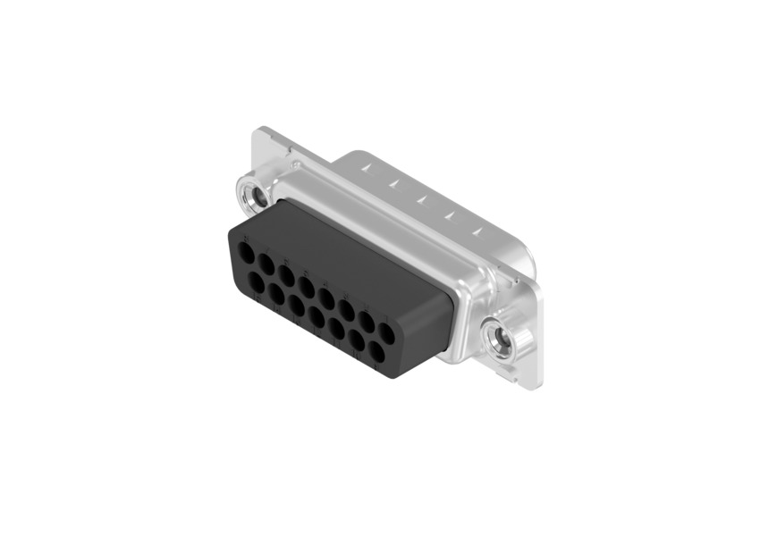 CONEC 15 Way Through Hole D-sub Connector Plug, with 4-40 UNC