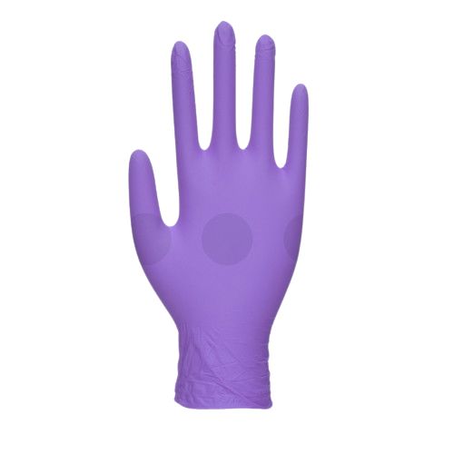 Unigloves GM006 Purple Nitrile Work Gloves, Size 9, Nitrile Coating