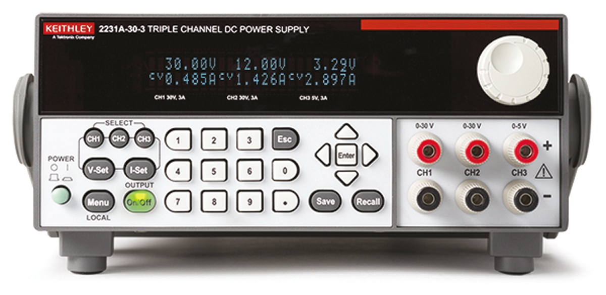 Keithley 2231A-30-3 Series Analogue, Digital Bench Power Supply, 0 → 30V, 3A, 3-Output, 195W