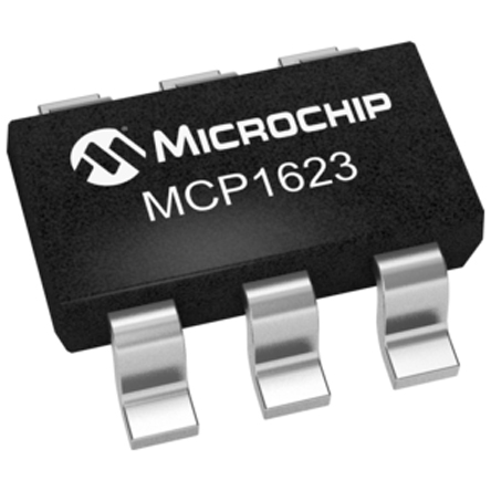 Microchip MCP1623T-I/CHY, 5-Channel Step-Up, Boost Regulator, 50 mA, 5.5 V 630 kHz, SOT-23 6-Pin