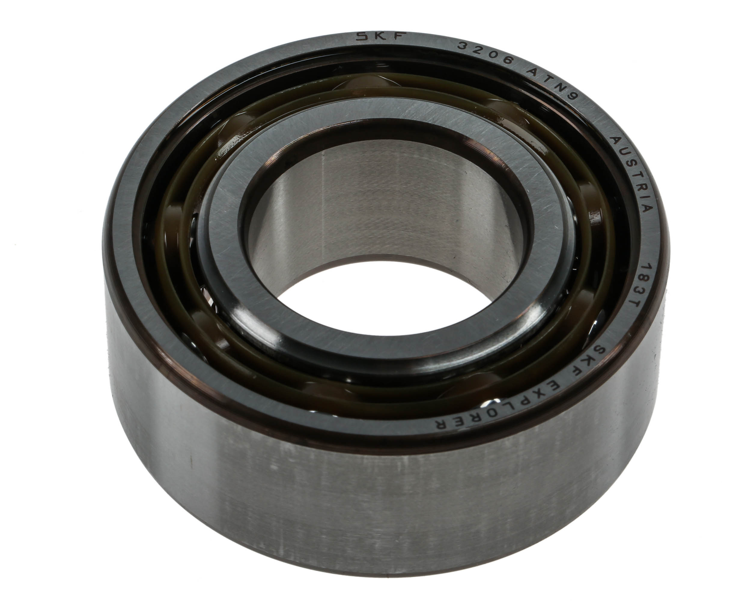 SKF 3206 ATN9 2 Row Ball Bearing - 30 mm ID, 62 mm OD 23.8 mm Race Width