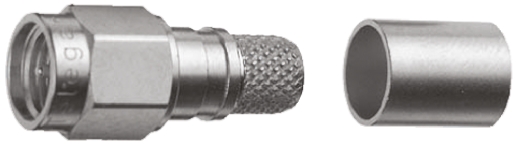 Telegartner, Plug Cable Mount SMA Connector, 50Ω, Crimp Termination, Straight Body