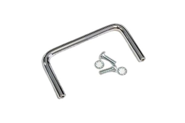 Hammond Chrome Steel Drawer Handle 44 mm Height, 83mm Width, 6mm Length
