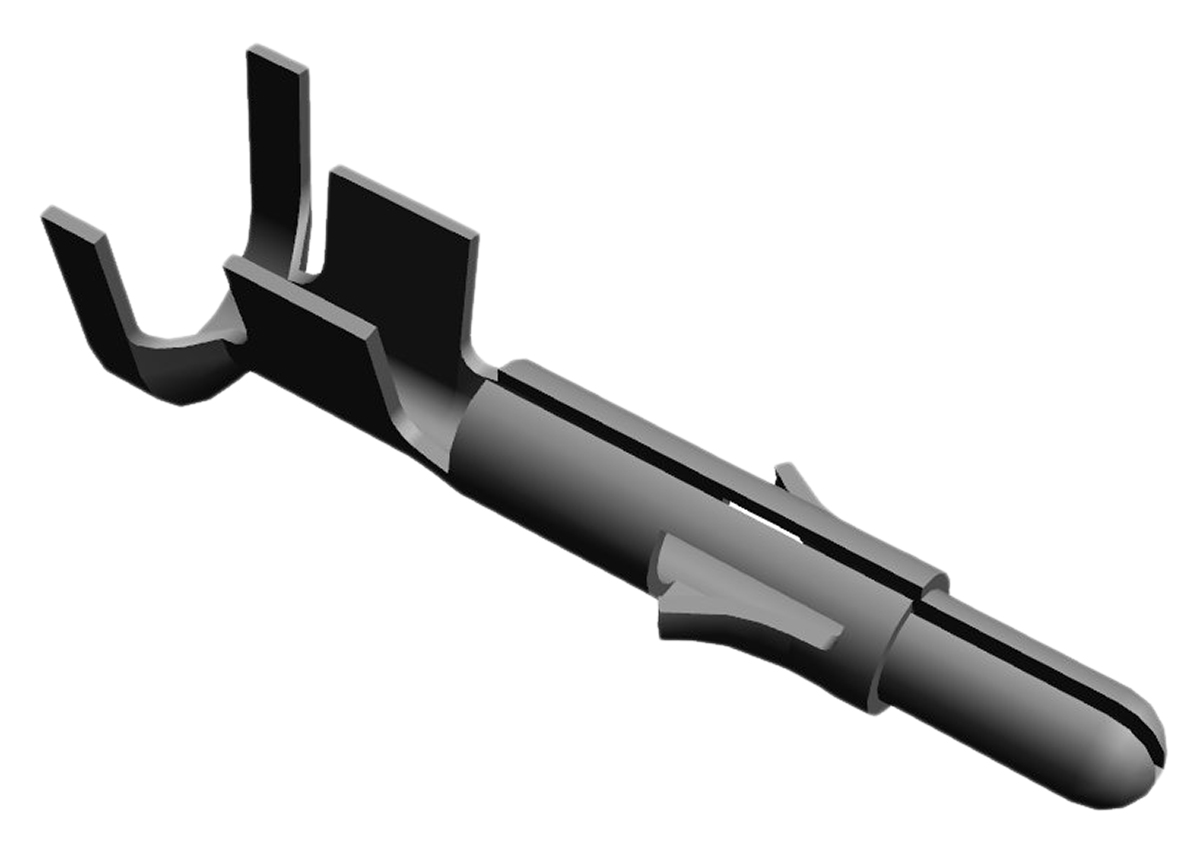 TE Connectivity Universal MATE-N-LOK Series Male Crimp Terminal, 18AWG Min, 14AWG Max