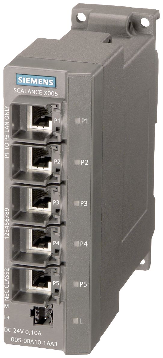 Siemens for Use with Industrial Ethernet Network