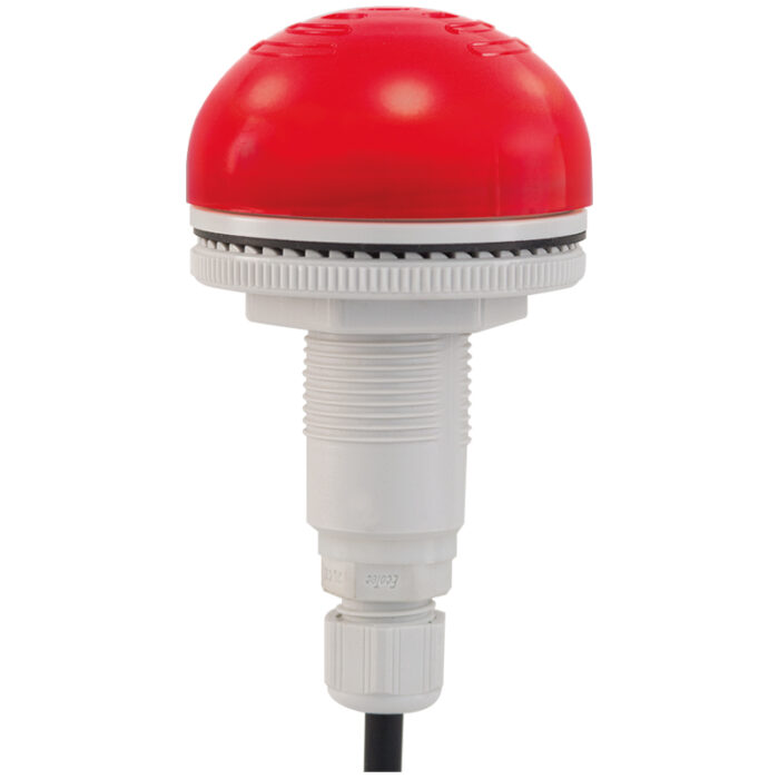 RS PRO Red Sounder Beacon, 12 V ac/dc, 24 V ac/dc, IP65, Panel Mount