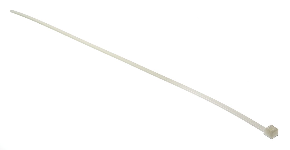 HellermannTyton Cable Tie, Releasable, 350mm x 4.6 mm, Natural Polyamide 6.6 (PA66), Pk-100