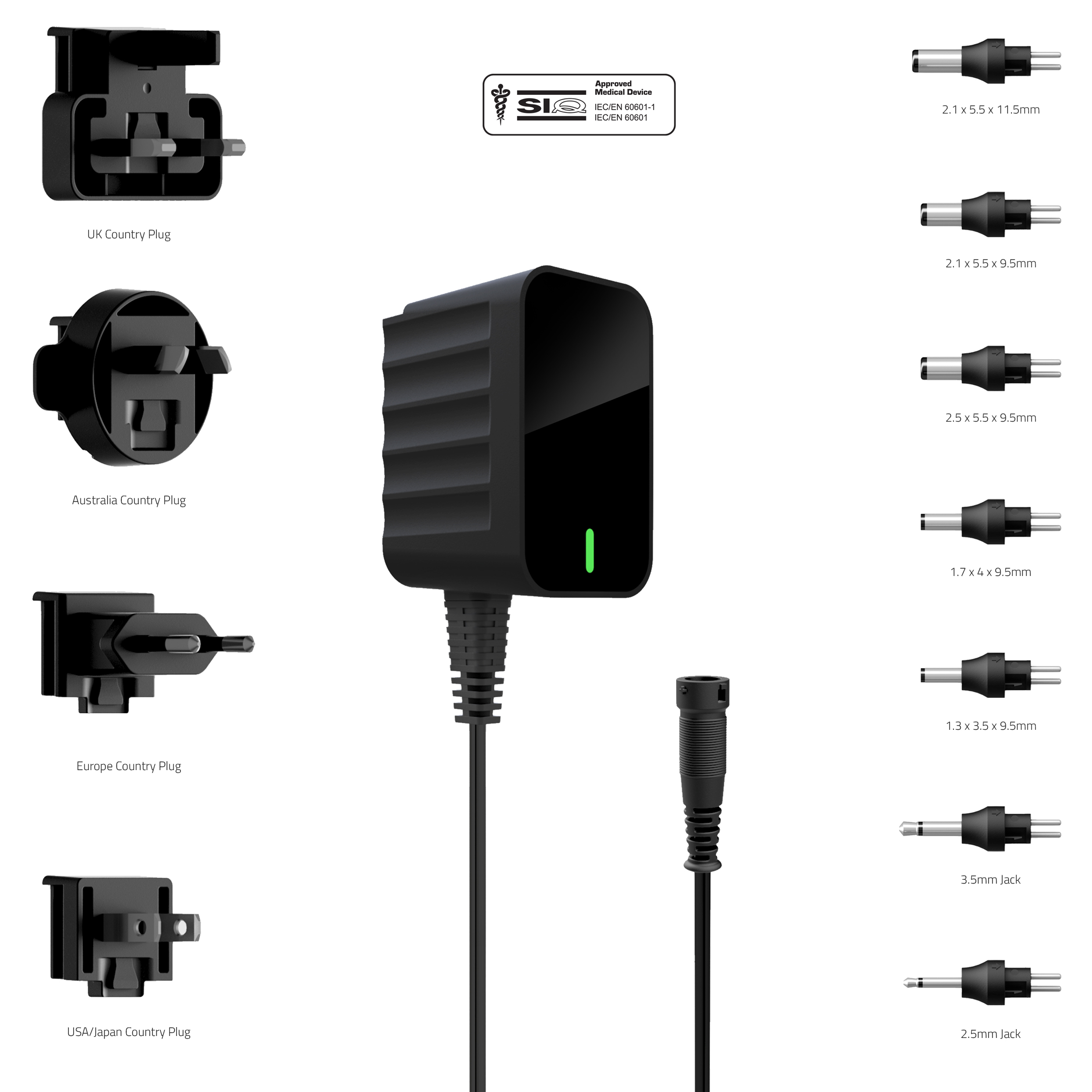 Friwo 7W AC/DC Adapter 5V dc Output, 1.4A Output