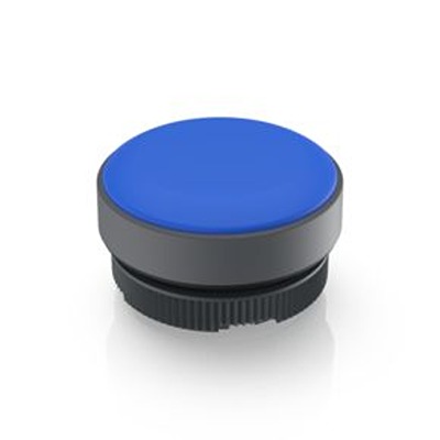 Indicator Lens Round Style, Blue, 22.3mm diameter