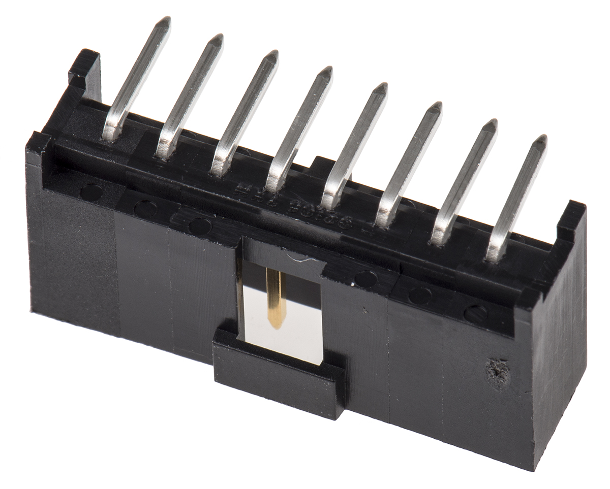 Molex C-Grid III Series Right Angle Through Hole PCB Header, 8 Contact(s), 2.54 mm Pitch, 1 Row, Shrouded