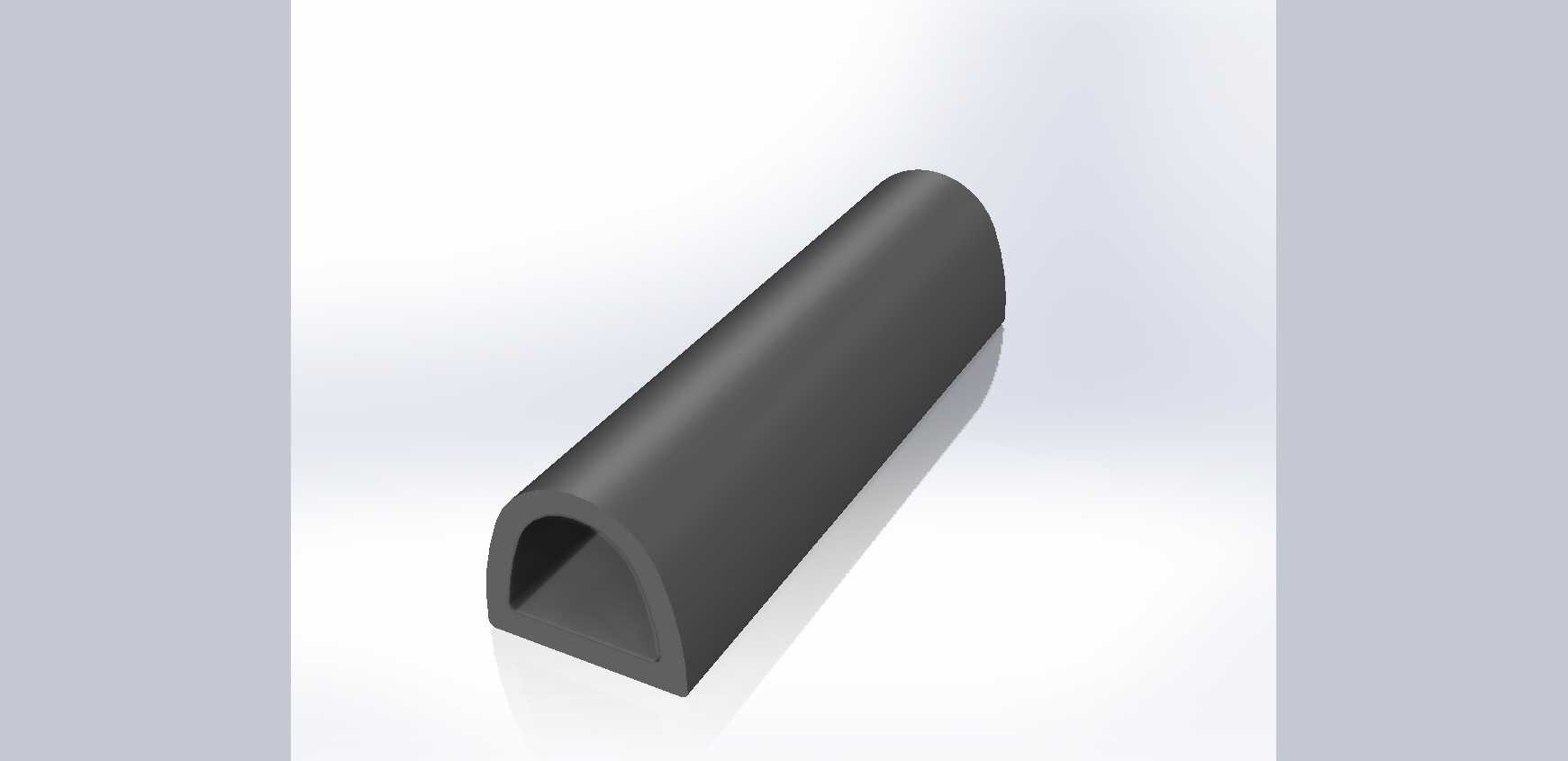 RS PRO Black EPDM  Edging Strip, 20m