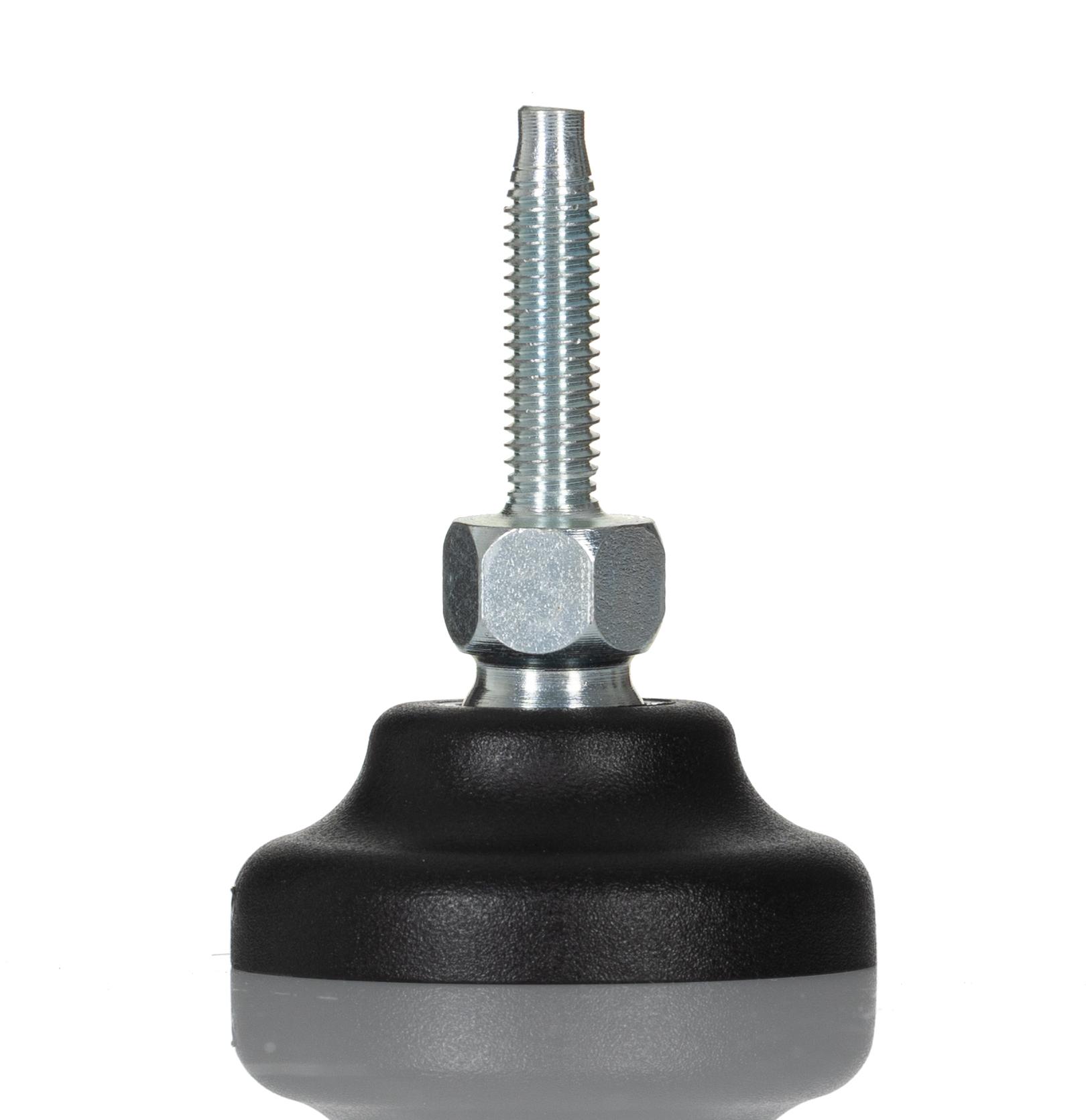 RS PRO M6 40mm Dia. Polyamide Adjustable Foot, 500kg Static Load Capacity 30° Tilt Angle