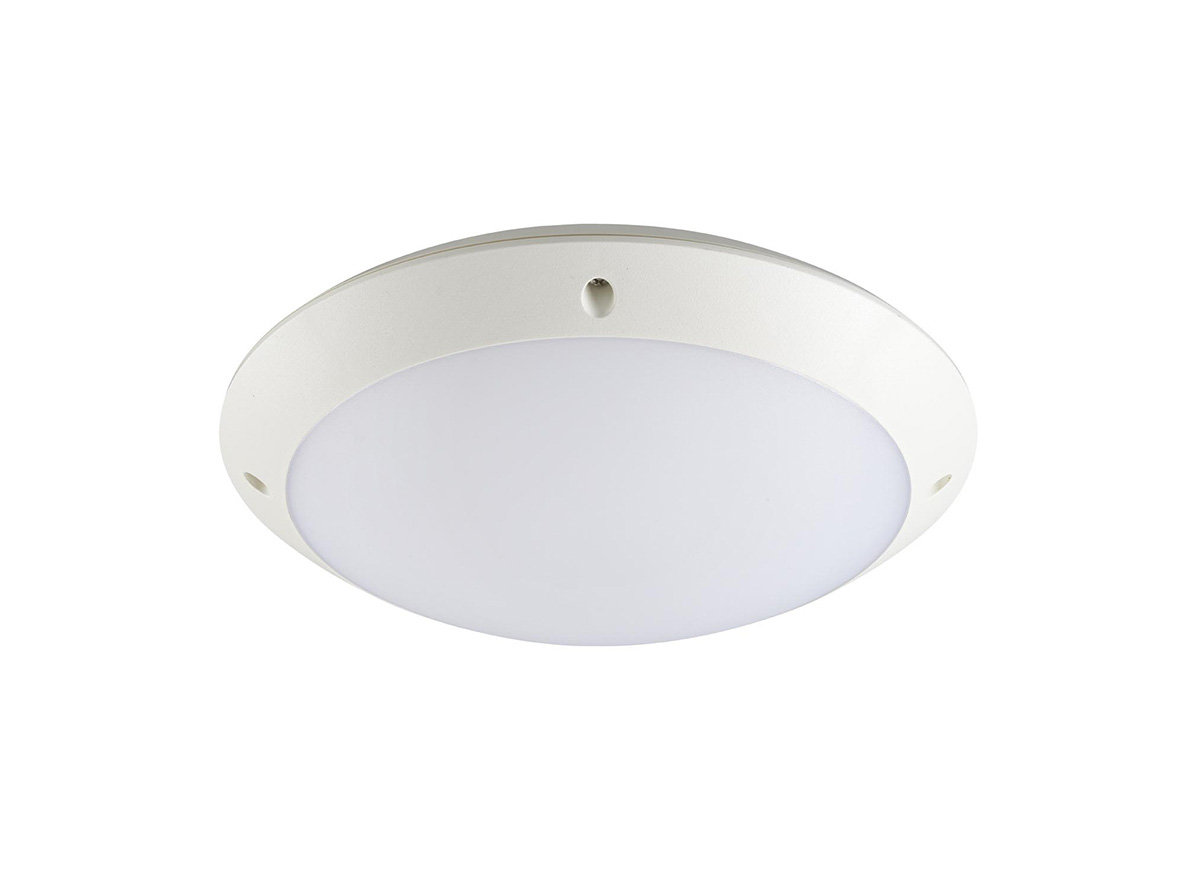 Sylvania Dome LED Bulkhead Light, 12 W, 220 → 240 V ac, , Lamp Supplied, IP66, START SURFACE