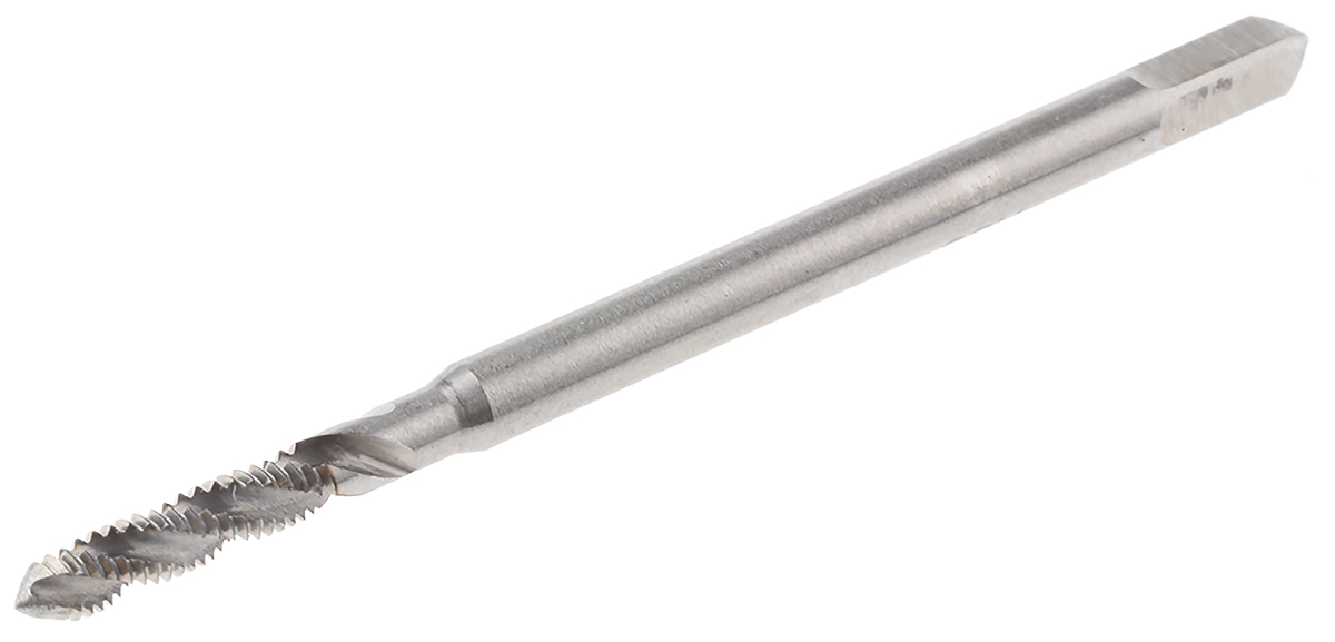 RS PRO Threading Tap HSS 1-Piece 0.4mm Pitch Metric Standard Manual or machine tap M2 Thread