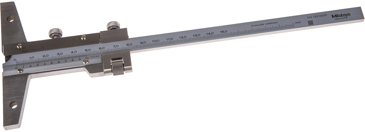 Mitutoyo 527-101 150mm Metric Depth Gauge, Stainless Steel, 280g