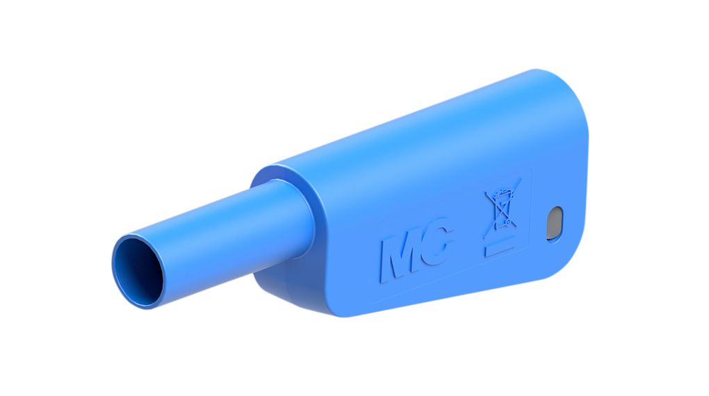 Staubli Blue Banana Plug, 32A, 600V ac