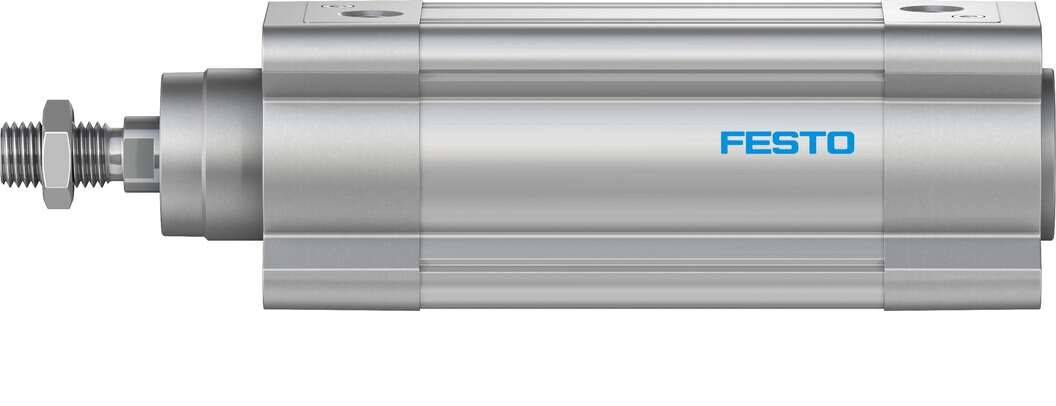 Festo Pneumatic Piston Rod Cylinder - 1383581 63 mm Bore, 80 mm DSBC Series, Double Acting Acting