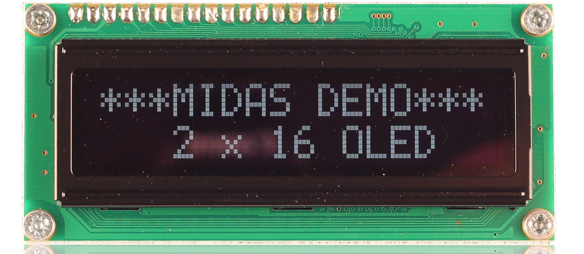 Midas White Passive matrix OLED Display COB Parallel Interface