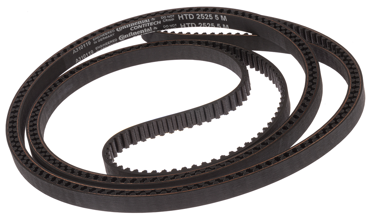 Contitech HTD 2525-5M-09 Timing Belt, 505 Teeth, 2525mm Length, 9mm Width