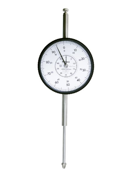Mitutoyo 3058AB-19Metric Dial Indicator, 50 mm Measurement Range, 0.01 mm Resolution