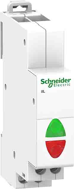 Schneider Electric, A9E1 White LED Pilot Light, 9mm Cutout, 230V