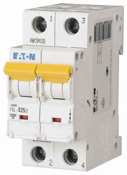 Eaton xPole PXL, S200 MCB, 2P, 25A Curve C, 400V AC, 48V DC, 10 kA Breaking Capacity