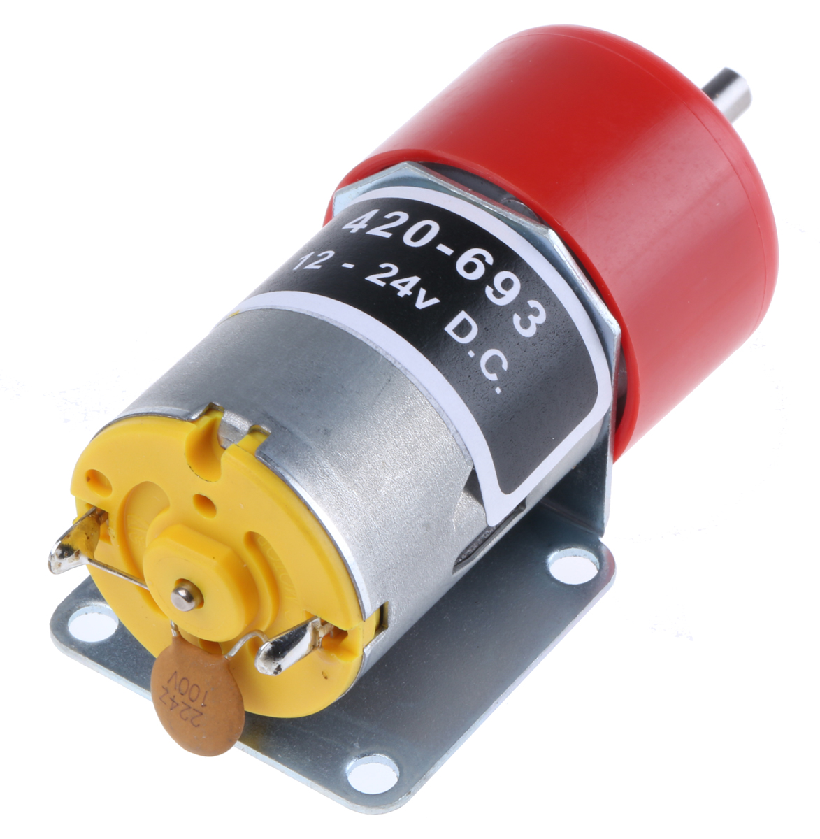 RS PRO Brushed Geared DC Geared Motor, 1.3 W, 12 V dc, 12 Ncm, 27 rpm, 4mm Shaft Diameter