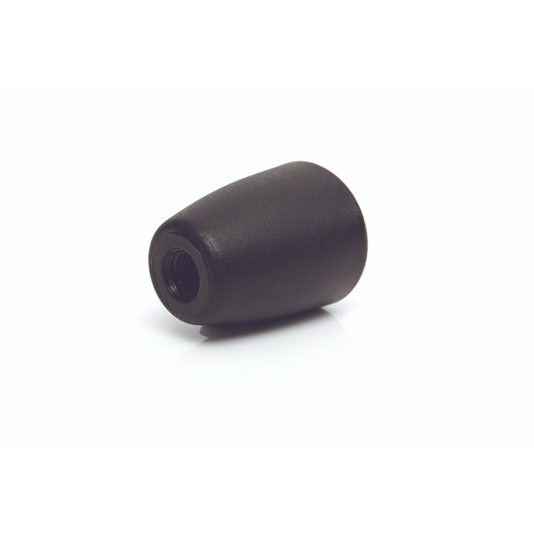 RS PRO Black Thermoplastic Taper Clamping Knob, M10, Threaded Mount