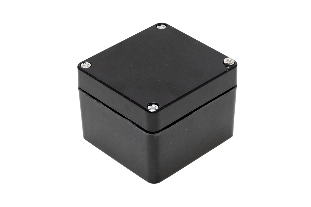 Hammond 1590ZGRPBK Series Black Fibreglass Reinforced Polyester Enclosure, IP66, 81 x 75 x 75mm