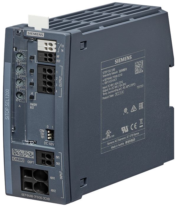 Siemens Selectivity Module, for use with Power Supply, SITOP SEL1200/48V/4X1-10A Series