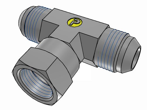 Parker Hydraulic End Nut UNF 7/8-14 Male to UNF 7/8-14 Female, 10S6MXS