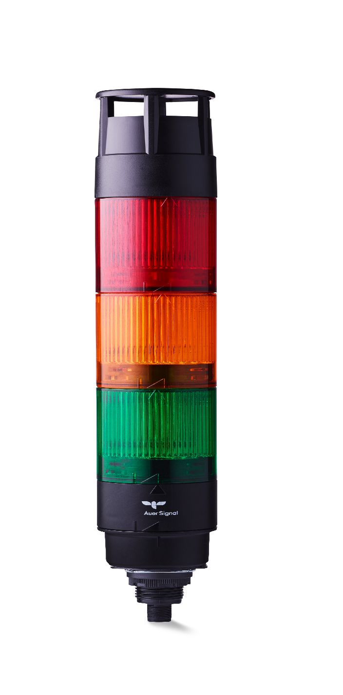 AUER Signal CT5 Series Amber, Green, Red Signal Tower, 3 Lights, 24 V, Mounting Thread