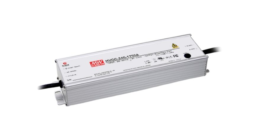 MEAN WELL LED Driver, 117V Output, 240W Output, 2.1A Output, Constant Current Dimmable