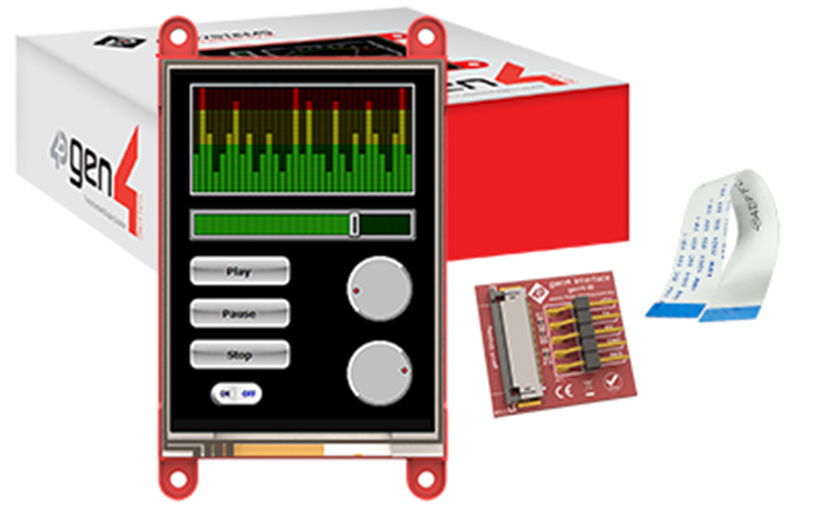 4D Systems gen4-uLCD-32PT-AR TFT LCD Display Module / Touch Screen, 3.2in, 240 x 320pixels