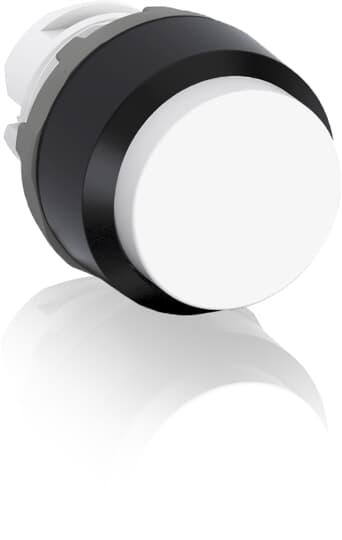 ABB MP3 Series White Momentary Push Button Head, 22.5mm Cutout