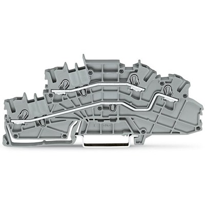 WAGO 2003-6642 TOPJOB S Series Grey, 2.5mm², 3-Level, Push In Termination