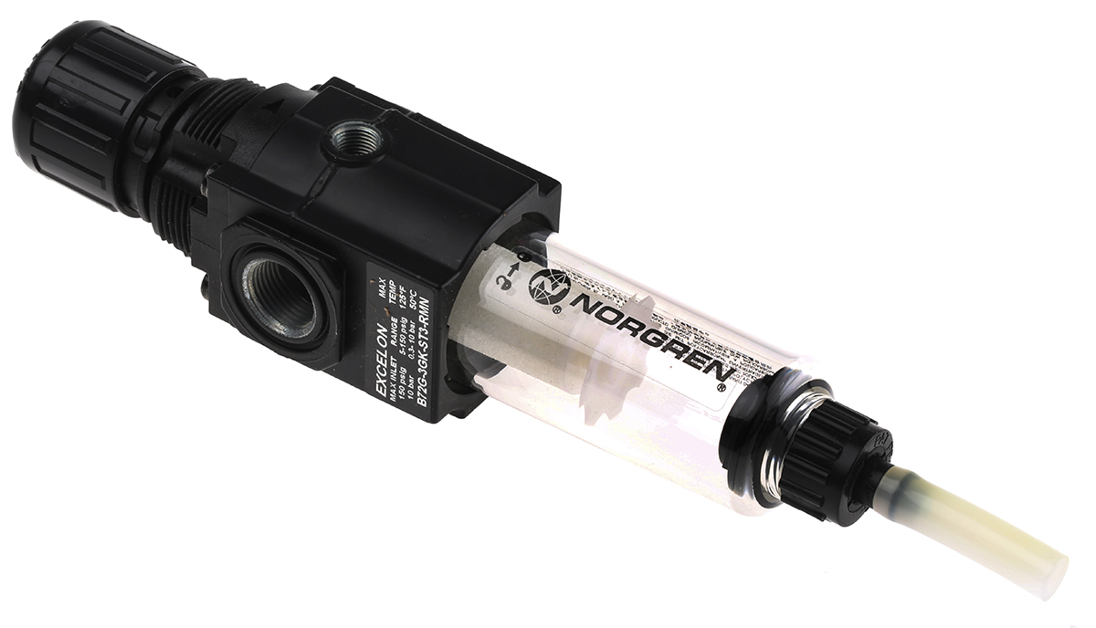 Norgren B72G Filter Regulator, 40μm, G 3/8, Semi Automatic, 17 bar