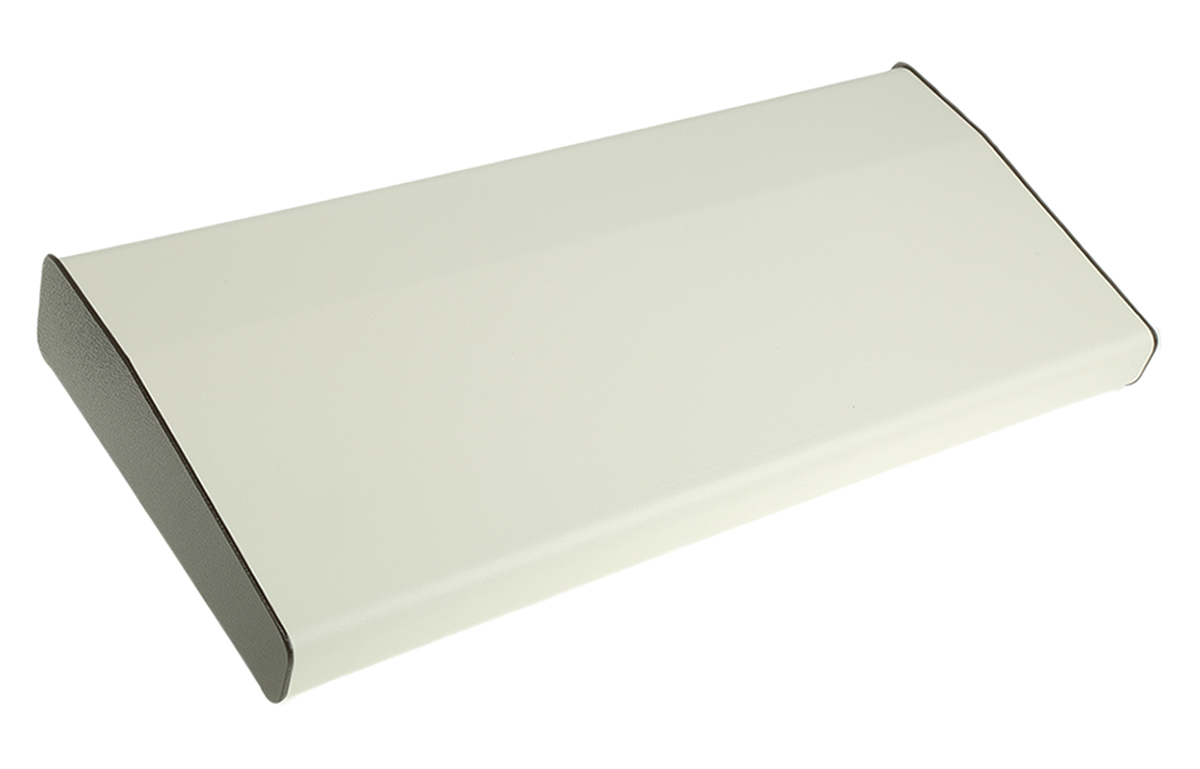 CAMDENBOSS 2000 Series Beige, Brown Aluminium Desktop Enclosure, Sloped Front, 210 x 483 x 55mm