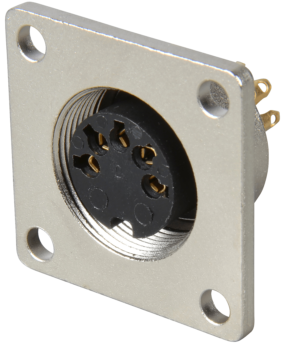 Lumberg Circular Connector, 5 Contacts, Panel, M16 Connector, Socket, Female, IP68, 03 Series