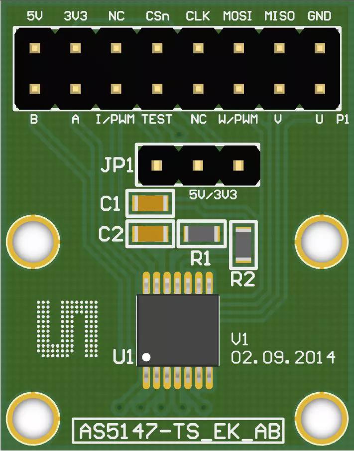 ams OSRAM Surface Eval Kit Adapter Board 3.3 V 5 V, SPI, TSSOP, 16-Pin