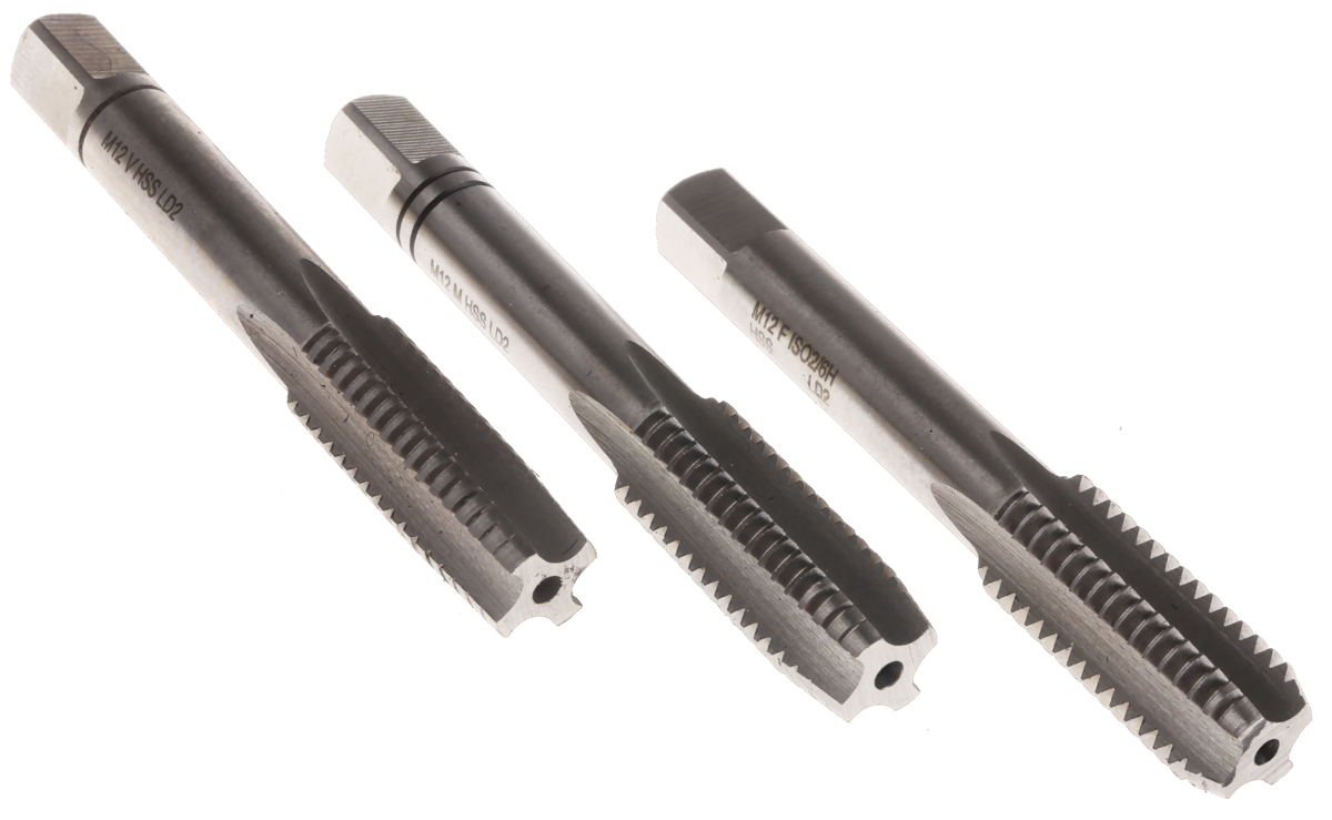EVENTUS Tap Set HSS 3-Piece M12 Thread