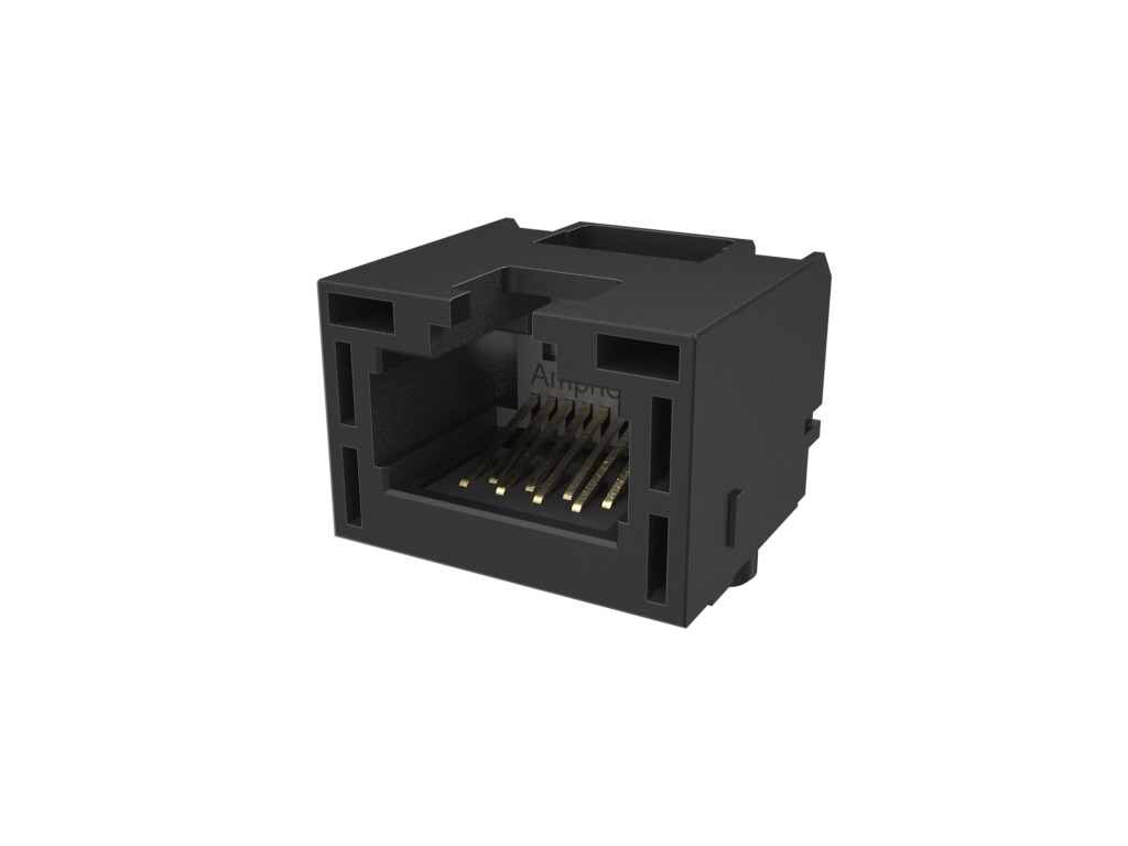 Amphenol Communications Solutions RJE3B18804 Series Female Ethernet Connector, Surface Mount, Cat6 1 Port 8 -Way