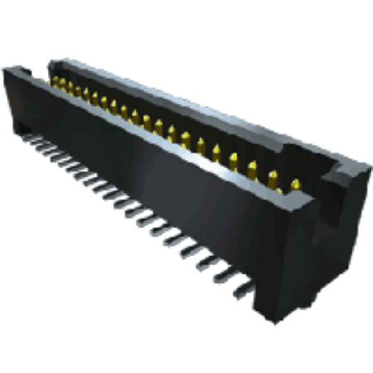 Samtec TFM Series Right Angle Through Hole PCB Header, 60 Contact(s), 1.27 mm Pitch, 2 Row, Shrouded