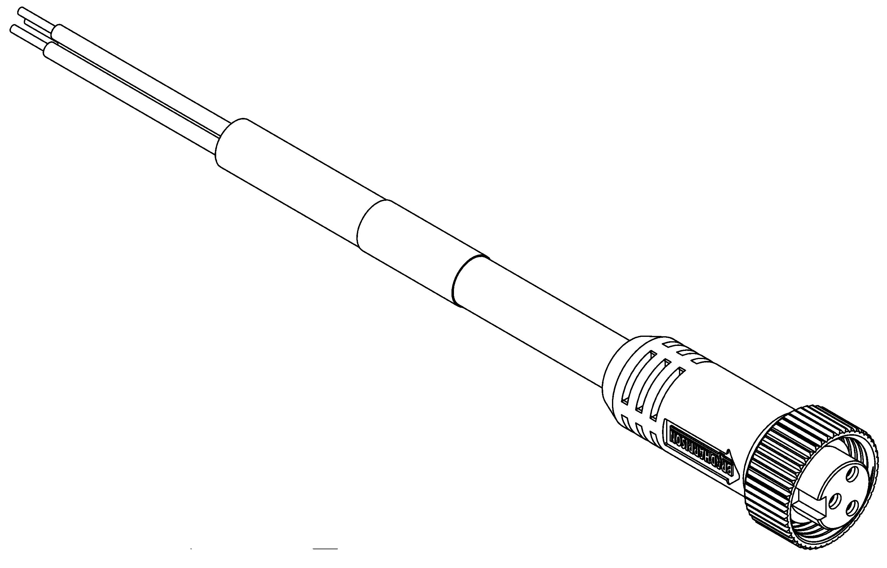 Brad from Molex Female 3 way 3 way Free End Sensor Actuator Cable, 3.6 m