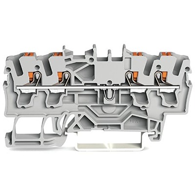 WAGO 2202-1405 TOPJOB S Series Black, 2.5mm², 1-Level, Push In Termination, ATEX, CSA, IECEx